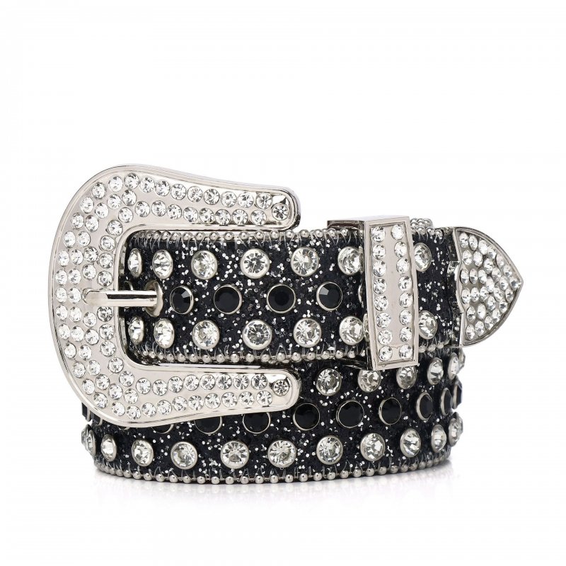 The Supermade Studded Rhinestone Hip Hop Belt