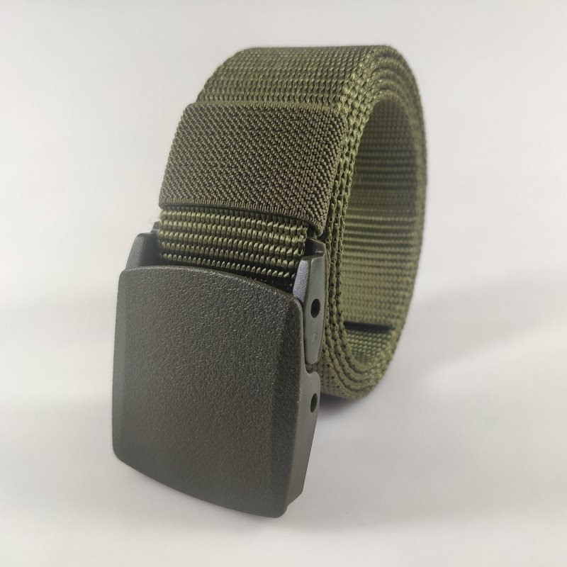 Plastic Buckle Nylon Tactical Belt Men's Outdoor Quick-drying Durable Hypoallergenic Canvas Military Training Belt