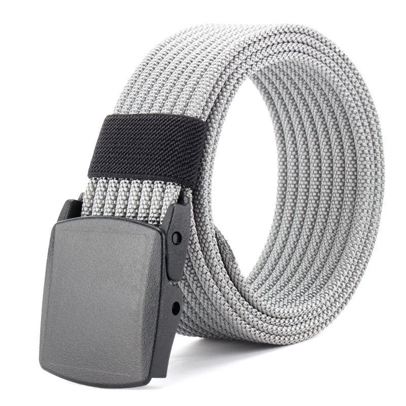Men's Smooth Buckle Nylon Lightweight Canvas Belts