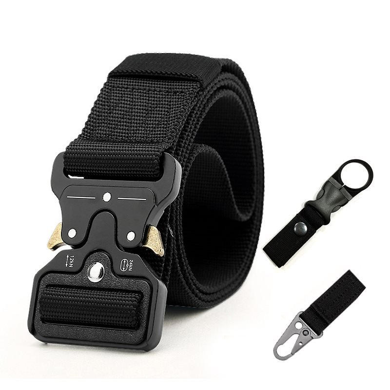 Men's Nylon Metal Buckle Outdoor Tactical Training Belt