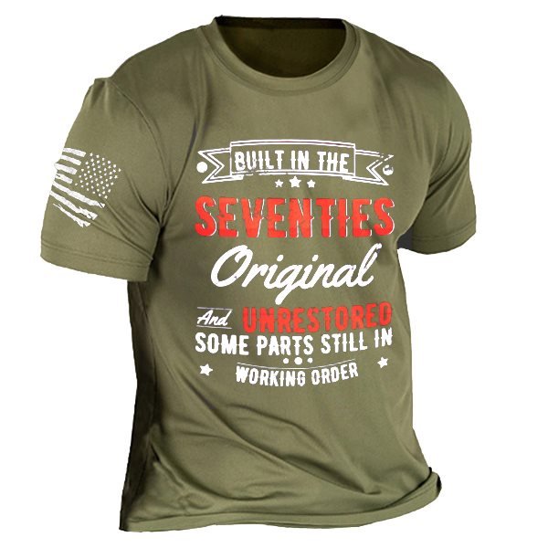 Men's Built In The 70s Original And Unrestored Print T-shirt