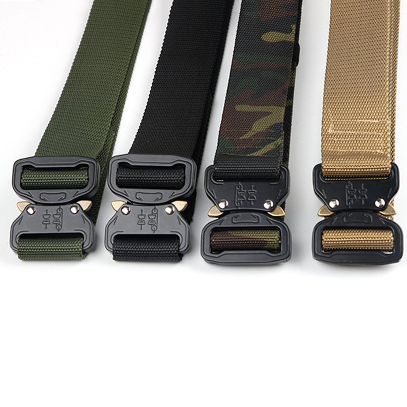 Functional Tactical Belt Trend Black Buckle Outdoor Wild Camouflage Pants Belt Men's Training Belt