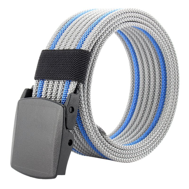 Men's Smooth Buckle Nylon Lightweight Canvas Belts