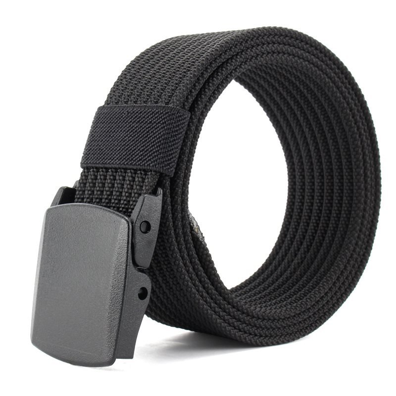 Men's Smooth Buckle Nylon Lightweight Canvas Belts