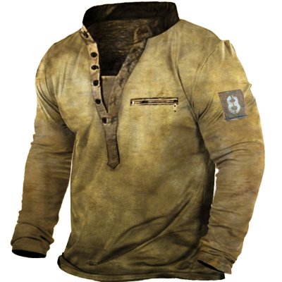 Men's Outdoor Tactical Henley Shirt
