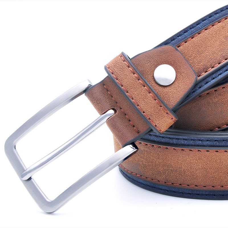 Men's Casual Pu Leather Pin Buckle Belt