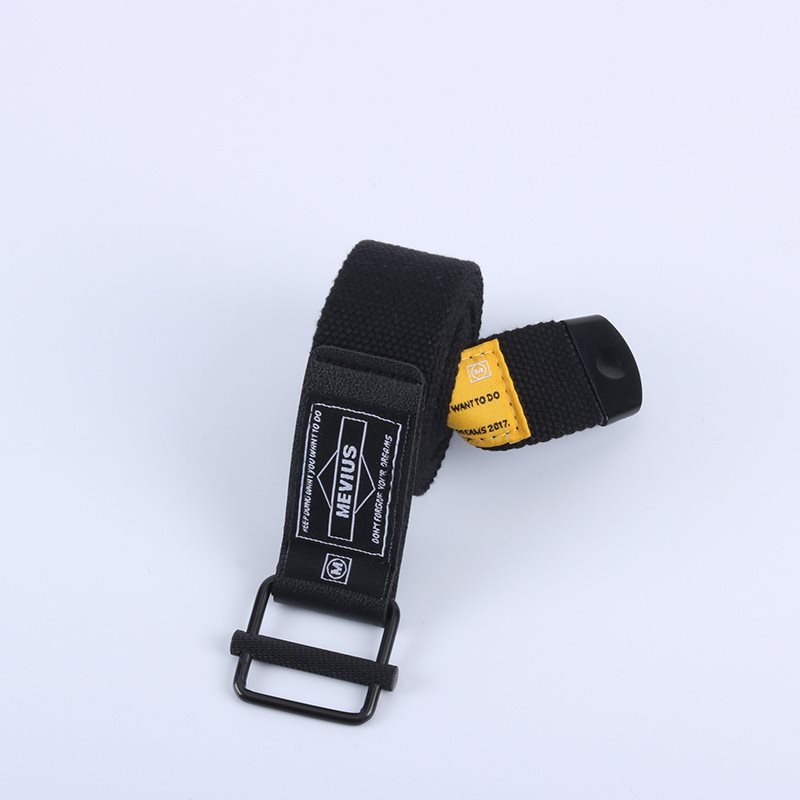 Belt Canvas Belt Male Trendy Young People All-match Automatic Buckle Overalls Cloth Belt Ins Net Red Pants Belt Female Summer