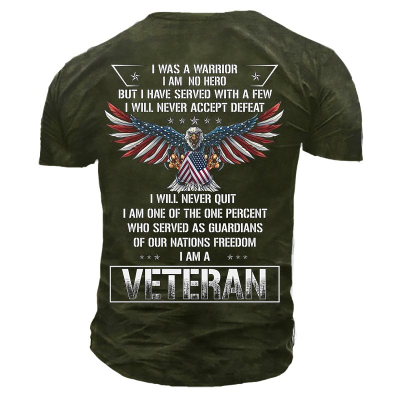 I Was A Warrior I Am No Hero Men's Cotton T-Shirt