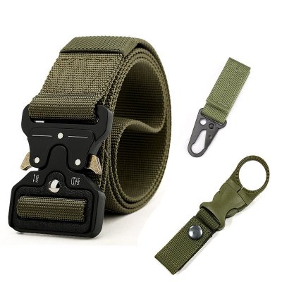 Men's Nylon Metal Buckle Outdoor Tactical Training Belt
