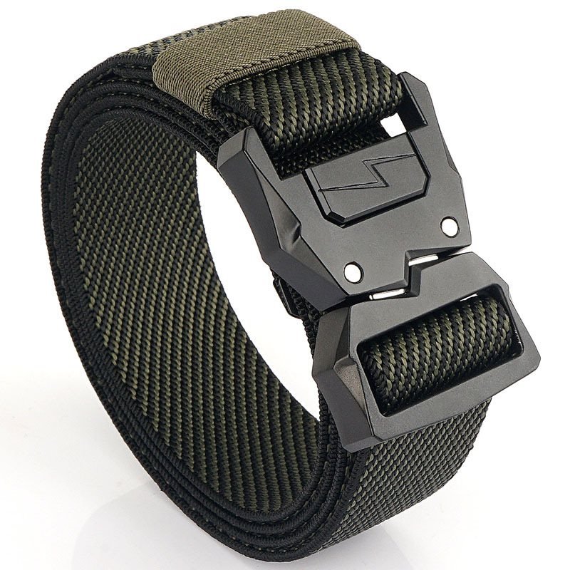 Lightning Tactical Buckle Men's Elastic Belt