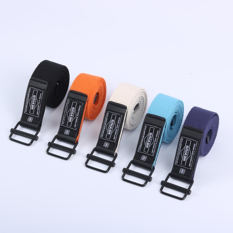 Belt Canvas Belt Male Trendy Young People All-match Automatic Buckle Overalls Cloth Belt Ins Net Red Pants Belt Female Summer