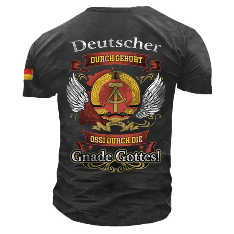 Deutscher Ossi Vintage Print Men's Cotton T-Shirt