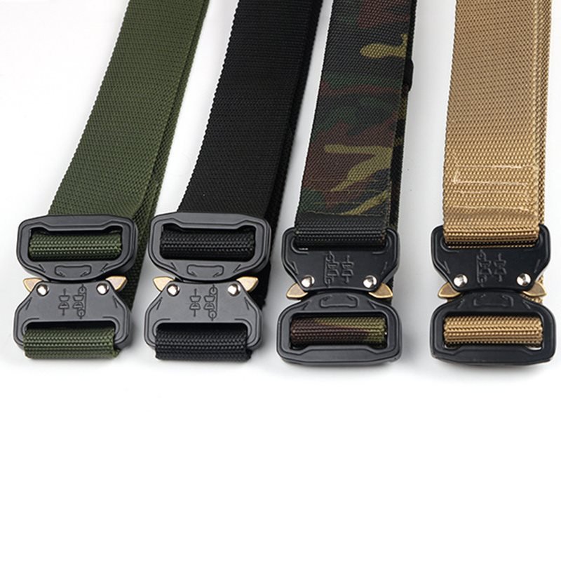 Functional Tactical Belt Trend Black Buckle Outdoor Wild Camouflage Pants Belt Men's Training Belt