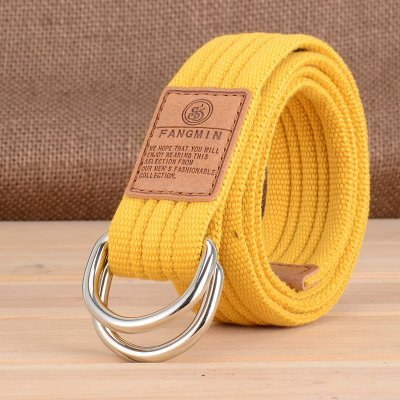 Men's Outdoor Casual Double Buckle Canvas Belt