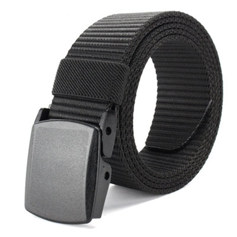 Men's Smooth Buckle Nylon Lightweight Canvas Belts