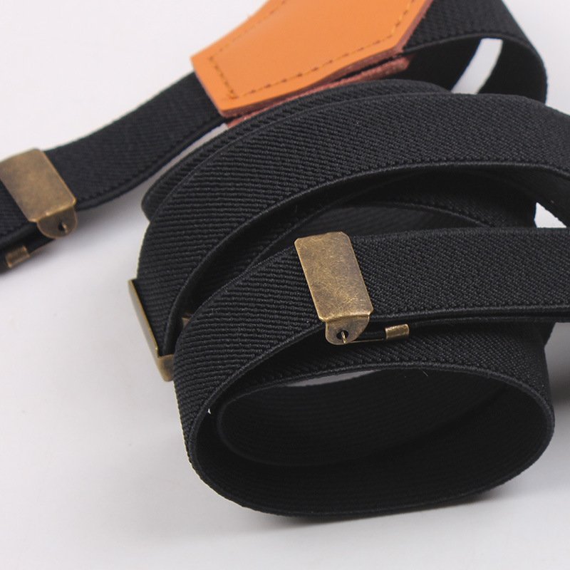 Men's Retro Y-shaped Suspenders With Three Clips And Hook Suspenders