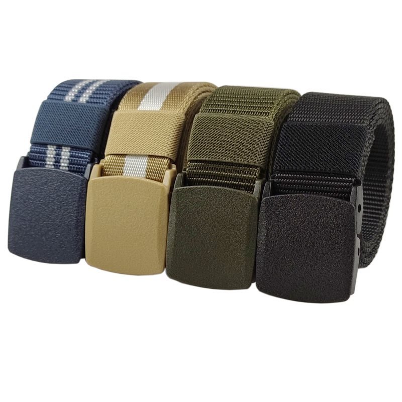 Plastic Buckle Nylon Tactical Belt Men's Outdoor Quick-drying Durable Hypoallergenic Canvas Military Training Belt