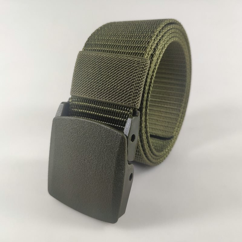 Plastic Buckle Nylon Tactical Belt Men's Outdoor Quick-drying Durable Hypoallergenic Canvas Military Training Belt