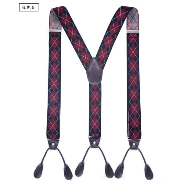 British Style Button Suspenders