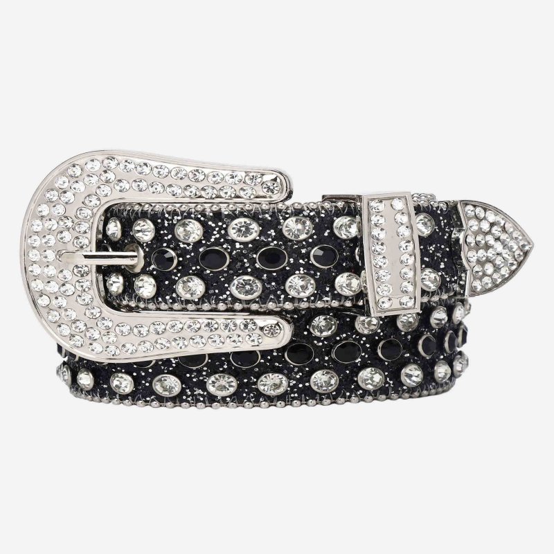 The Supermade Studded Rhinestone Hip Hop Belt