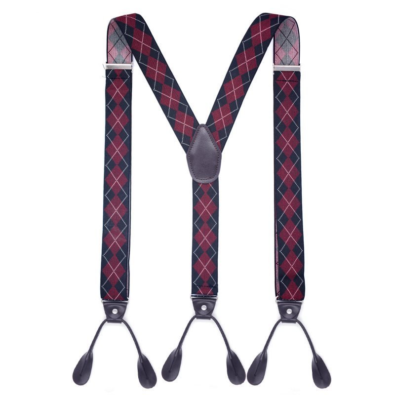 British Style Button Suspenders