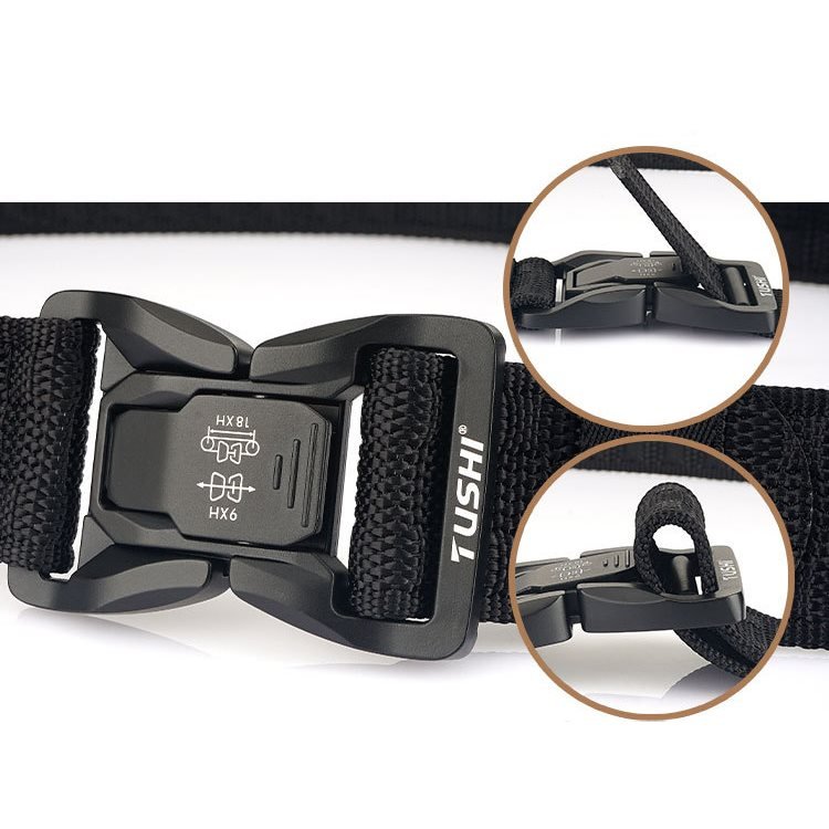 Men's Outdoor Commuter Buckle Fast Dry Nylon Tactical Belt