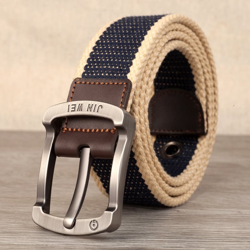 Men's Outdoor Casual Pin Buckle Canvas Belt